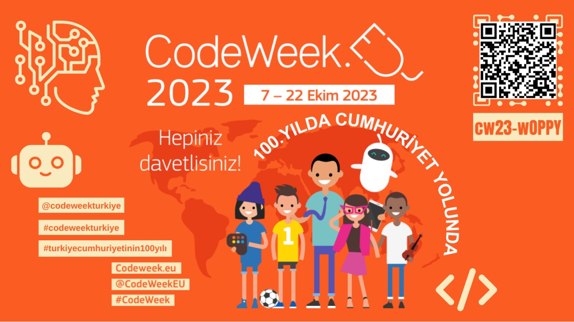 100.Yıl Codeweek Başarı Sertifikamız